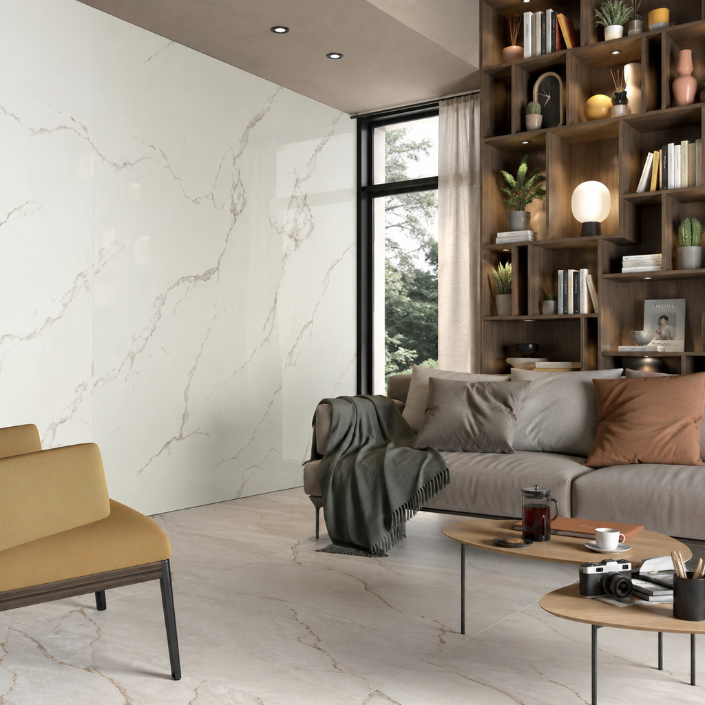SPC Wall Panel White Carrara (280cm x 97cm)