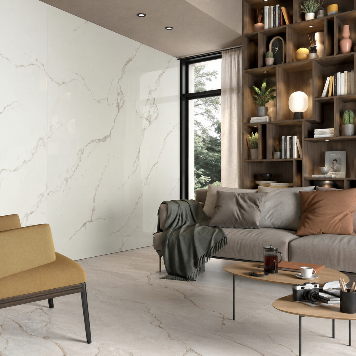 SPC Wall Panel White Carrara (280cm x 97cm)