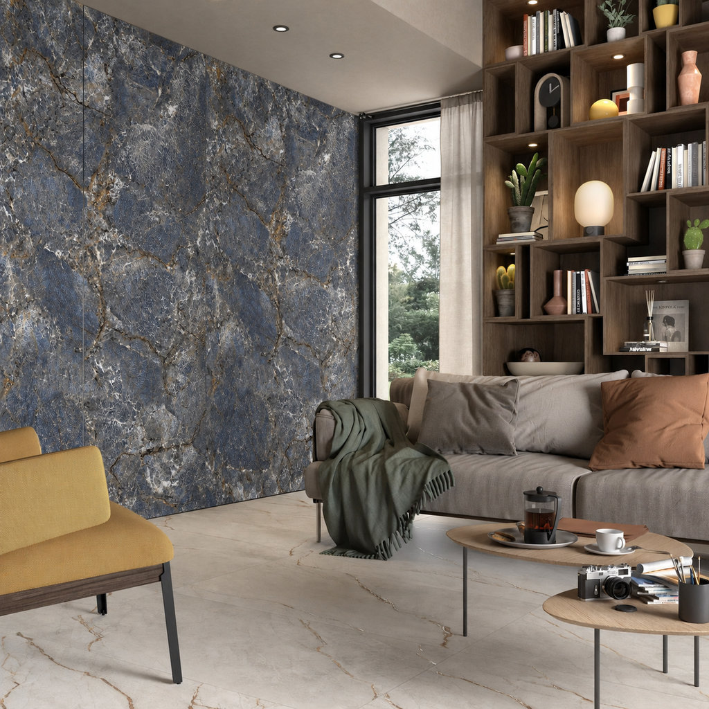 SPC Wall Panel Blue Stone Marble (280cm x 97cm)