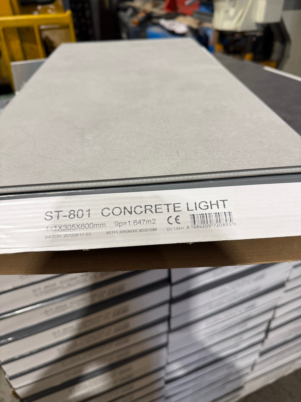 50m² Pallet Deal – Concrete Light Stone SPC Flooring