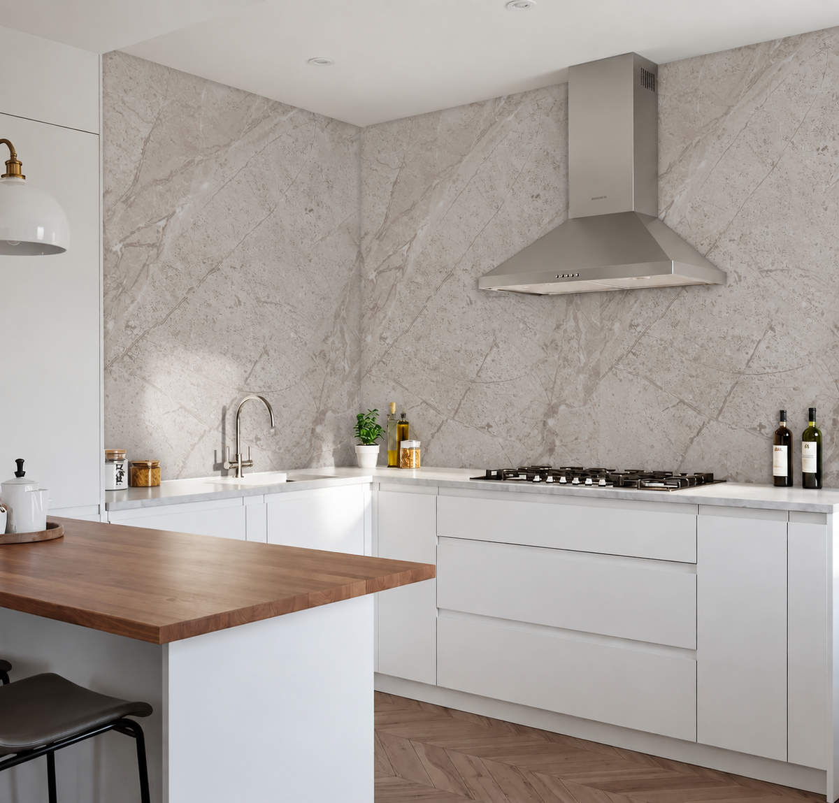 SPC Wall Panel Grey Stone (280cm x 97cm)