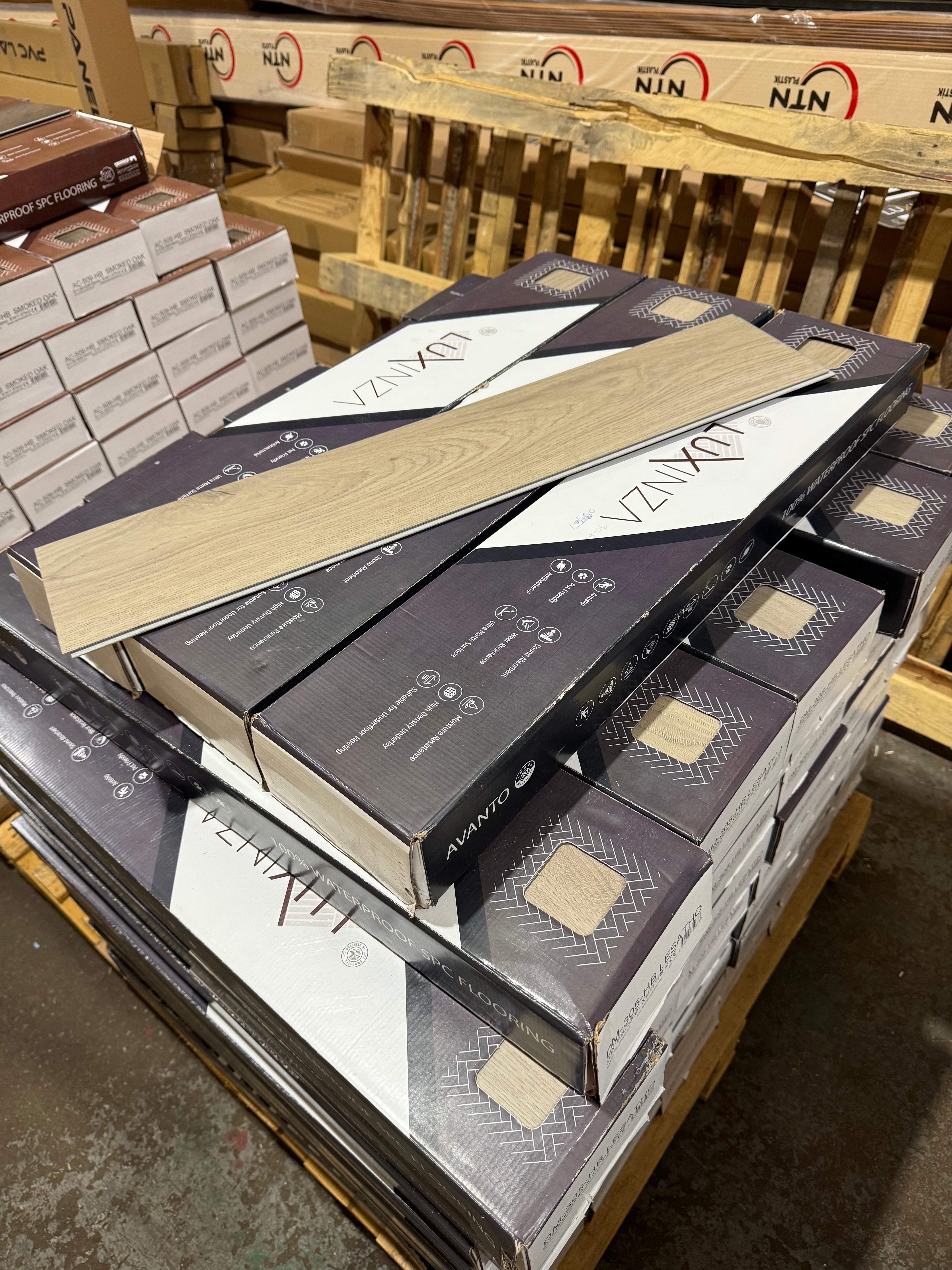 50m² Pallet Deal – Lesatho Herringbone SPC Flooring