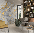 SPC Wall Panel White Gold Abstract Marble (280cm x 97cm)