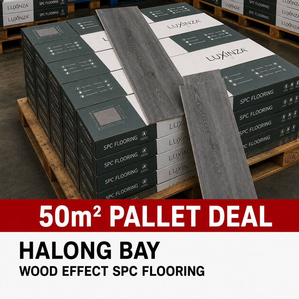 50m² Pallet Deal – Halong Bay Wood Effect SPC Flooring