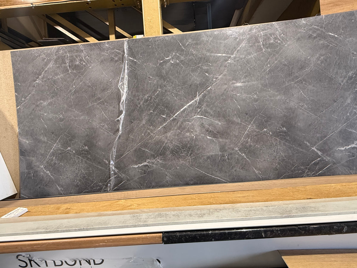 SPC Wall Panel Dark Grey Marble (280cm x 97cm)
