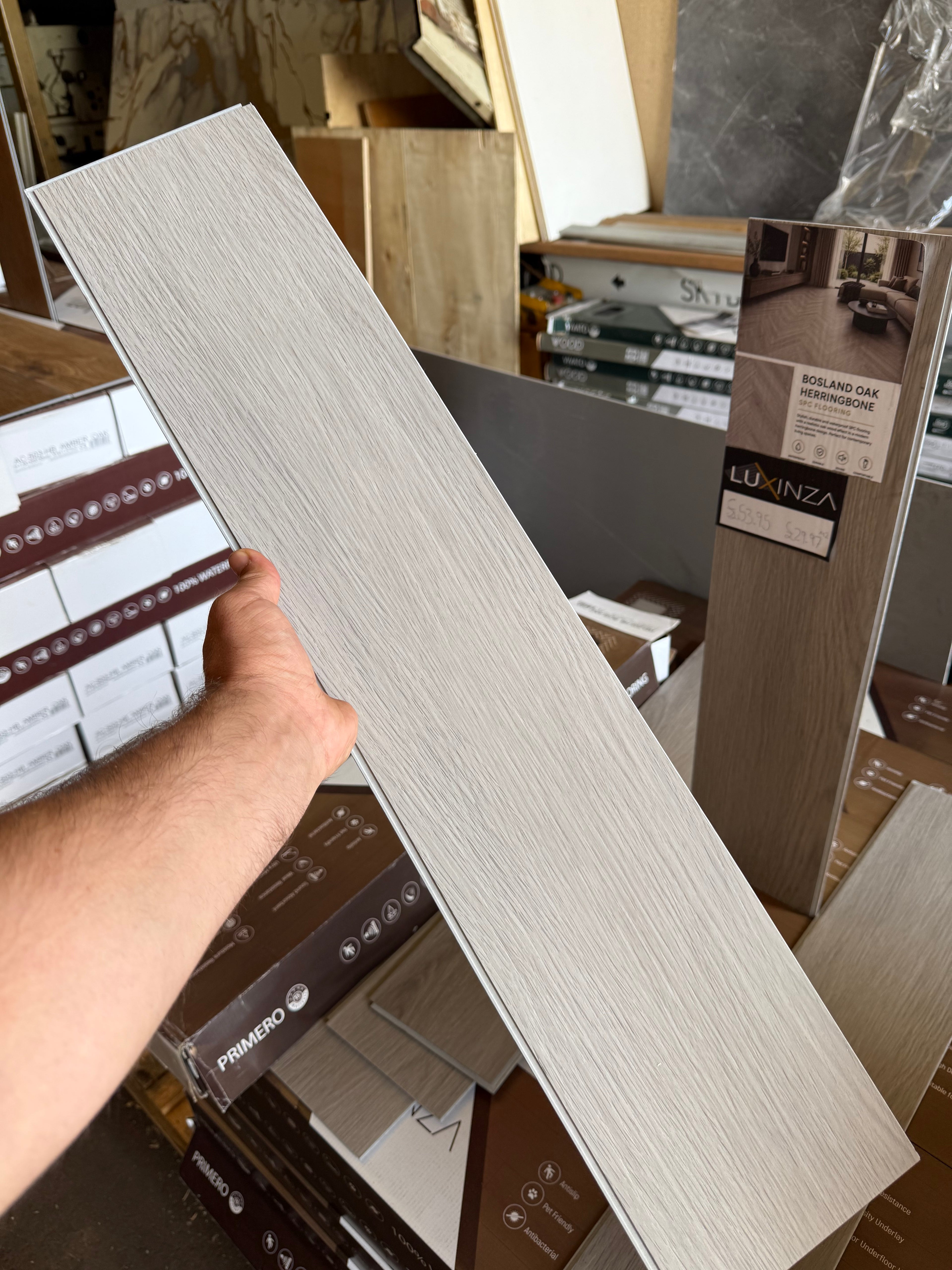 Bosland Oak Herringbone SPC Flooring WD-05-HB PRIMERO