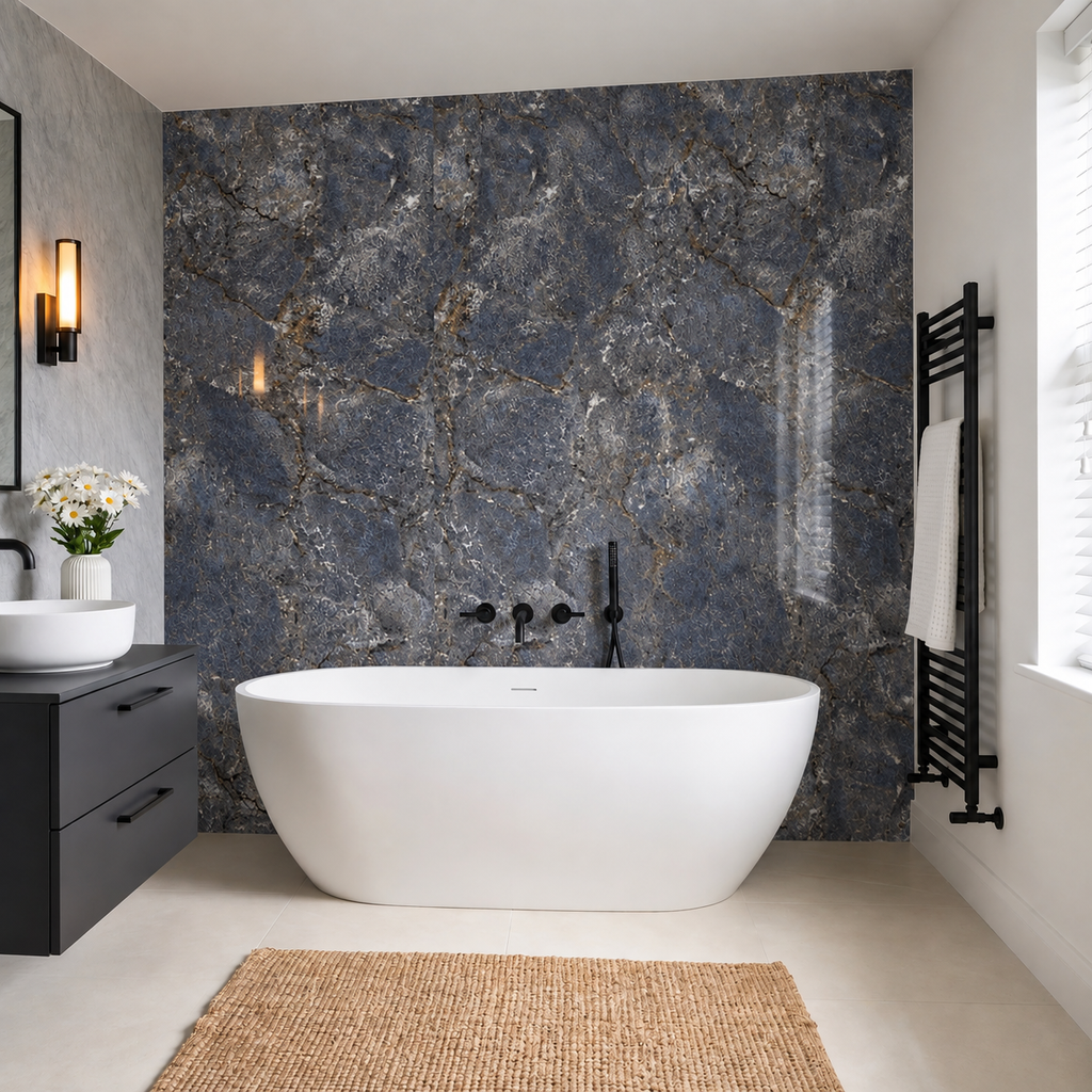 SPC Wall Panel Blue Stone Marble (280cm x 97cm)