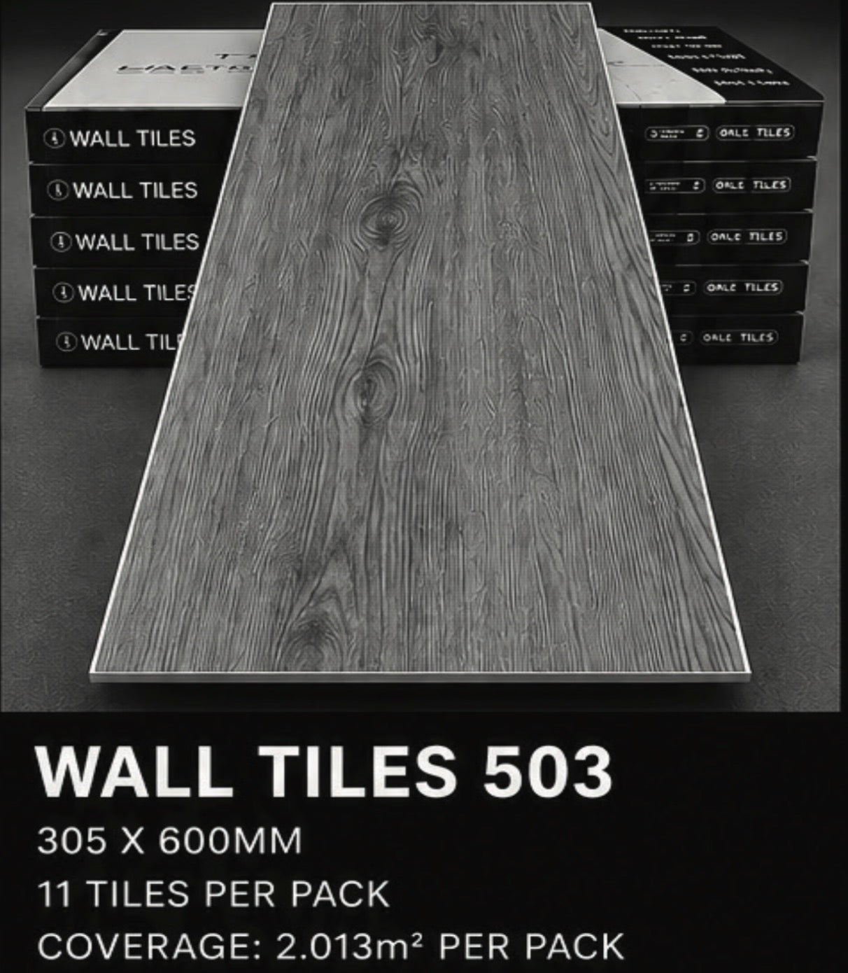 Wall Tiles 503 Grey Wood Effect