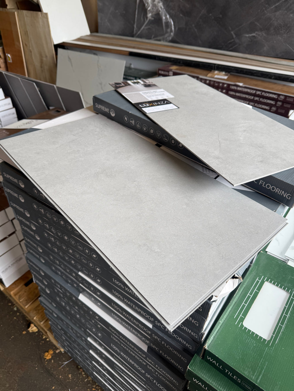 Concrete Light Stone SPC Flooring ST-801 SUPREME