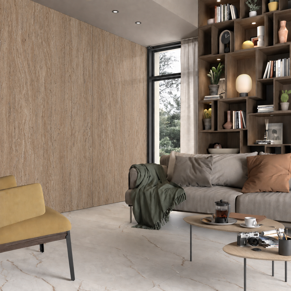 SPC Wall Panel Light Travertine (280cm x 97cm)