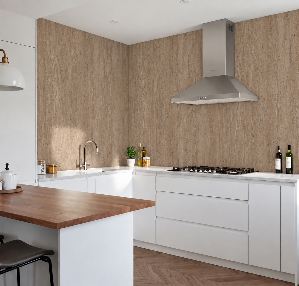 SPC Wall Panel Light Travertine (280cm x 97cm)