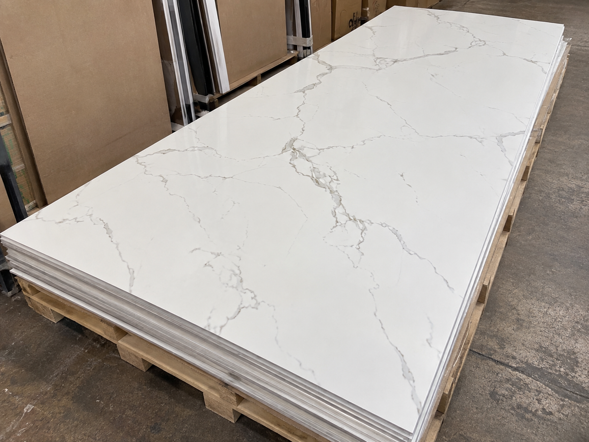 SPC Wall Panel White Carrara (280cm x 97cm)