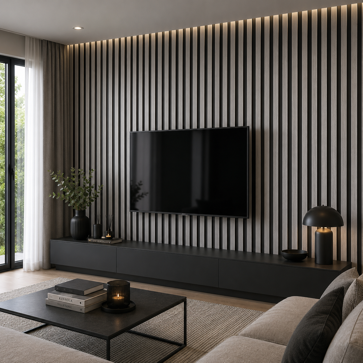 17cm x 280cm PVC Panel Grey Pine (Gri Desenli)