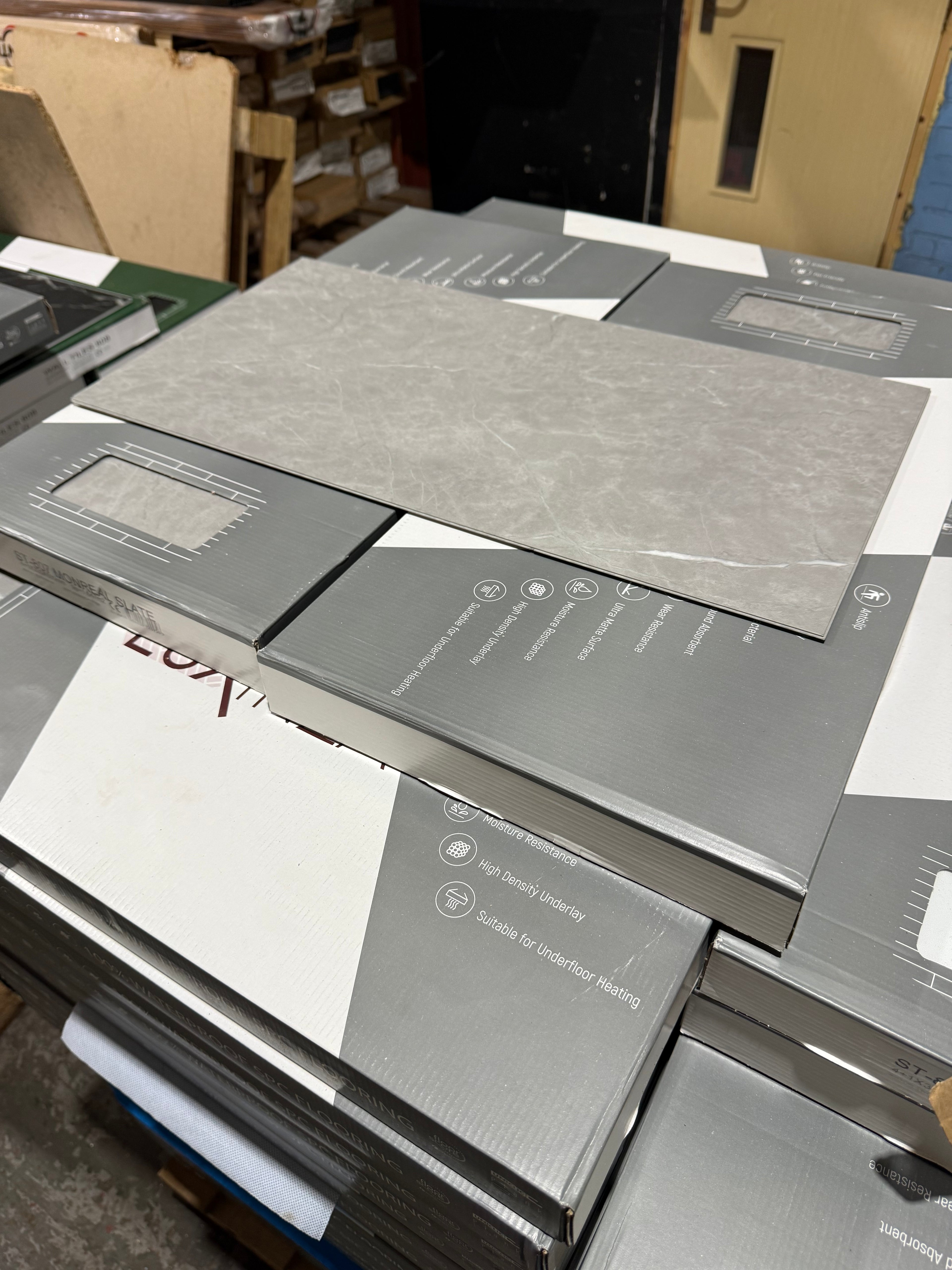 50m² Pallet Deal – Monreal Slate Stone SPC Flooring