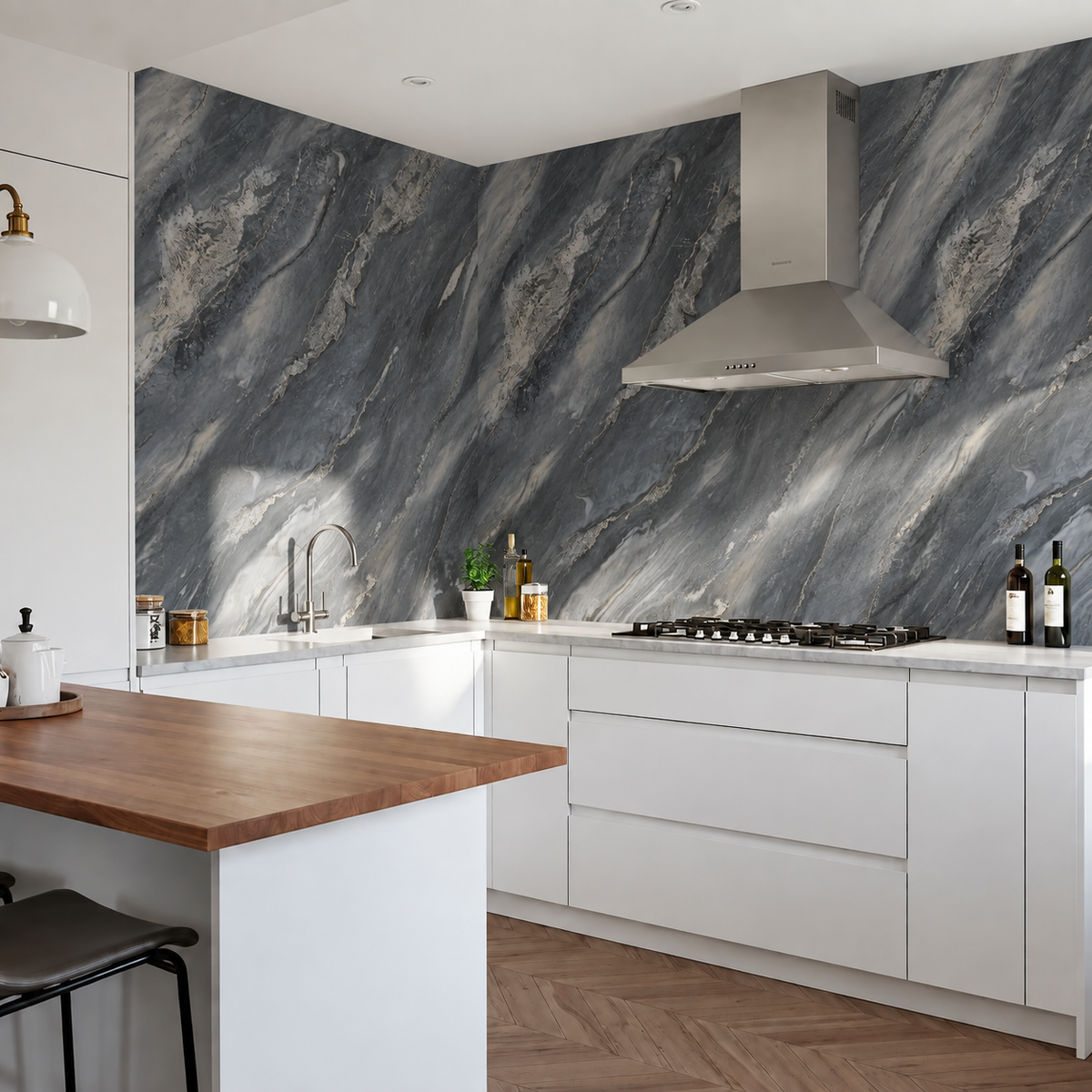 SPC Wall Panel Grey Onyx Marble (280cm x 97cm)