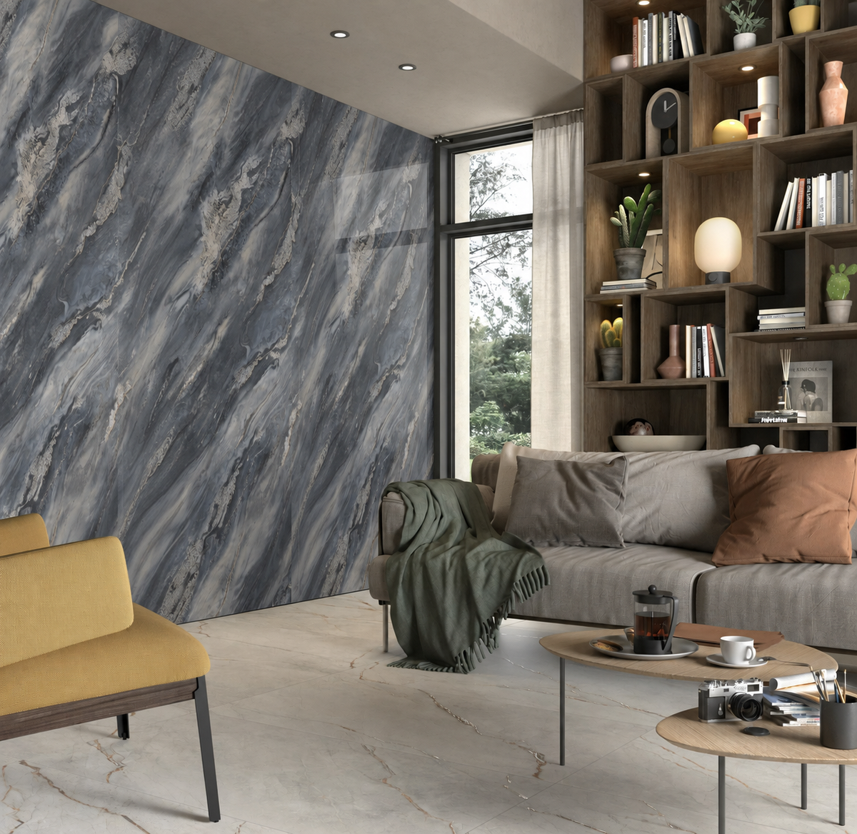 SPC Wall Panel Grey Onyx Marble (280cm x 97cm)