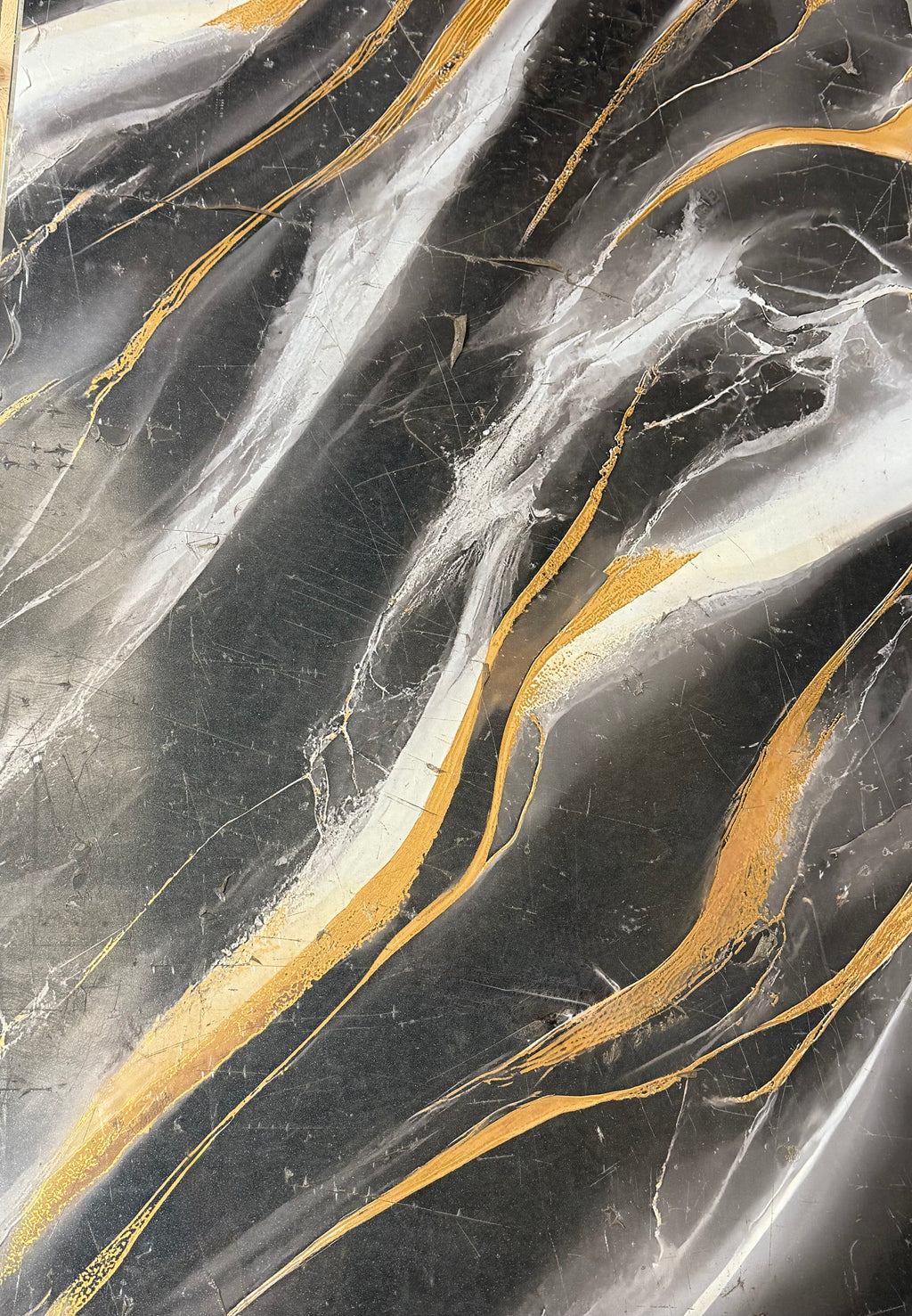 Black Gold Marble SPC Wall Panel