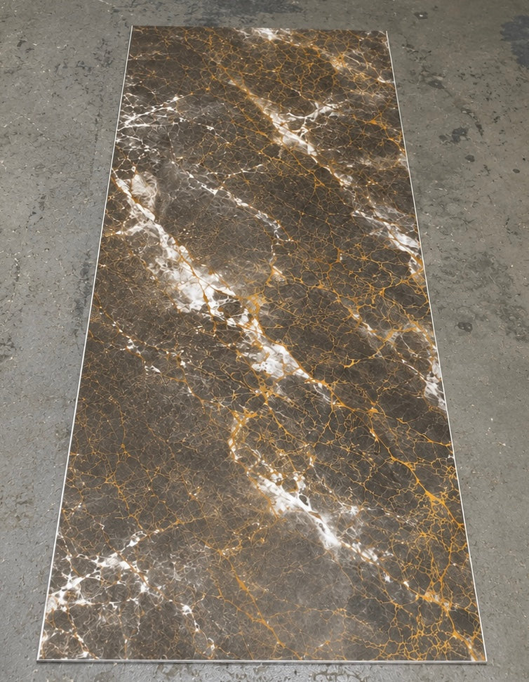 SPC Wall Panel Dark Gold Marble (280cm x 97cm)