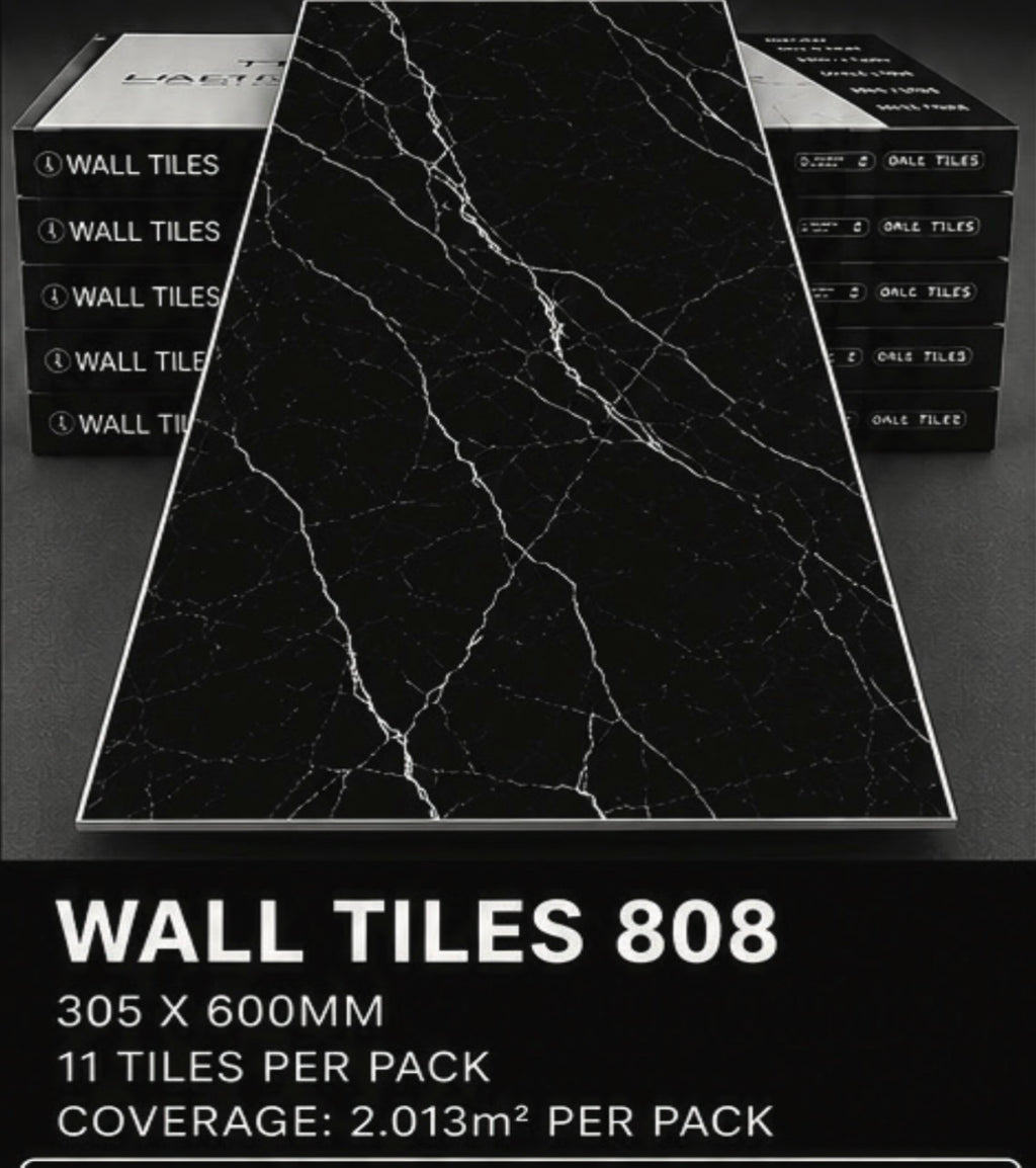 Wall Tiles 808 Black Marble