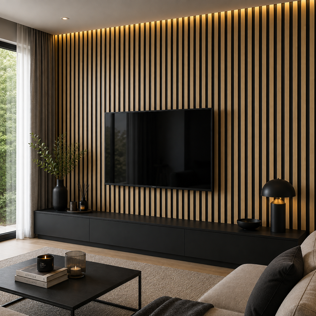 8FT (244cm x 17cm) PVC Panel Golden Oak (Altinmese)
