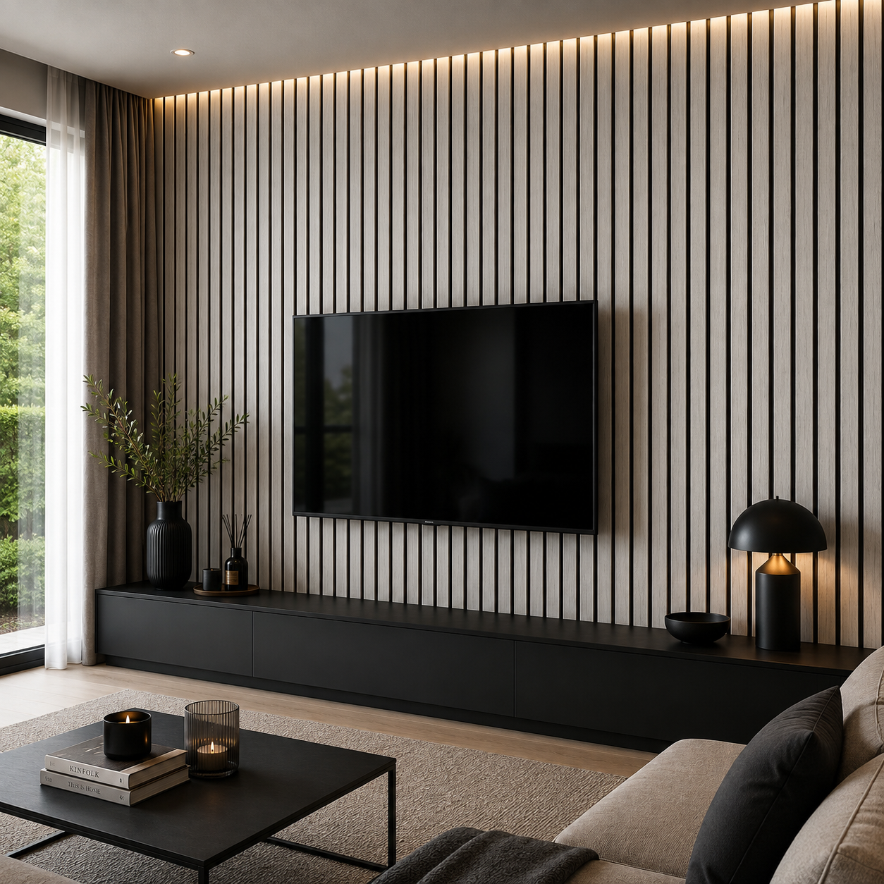 20cm x 280cm PVC Panel Grey Pine (Gri Desenli)