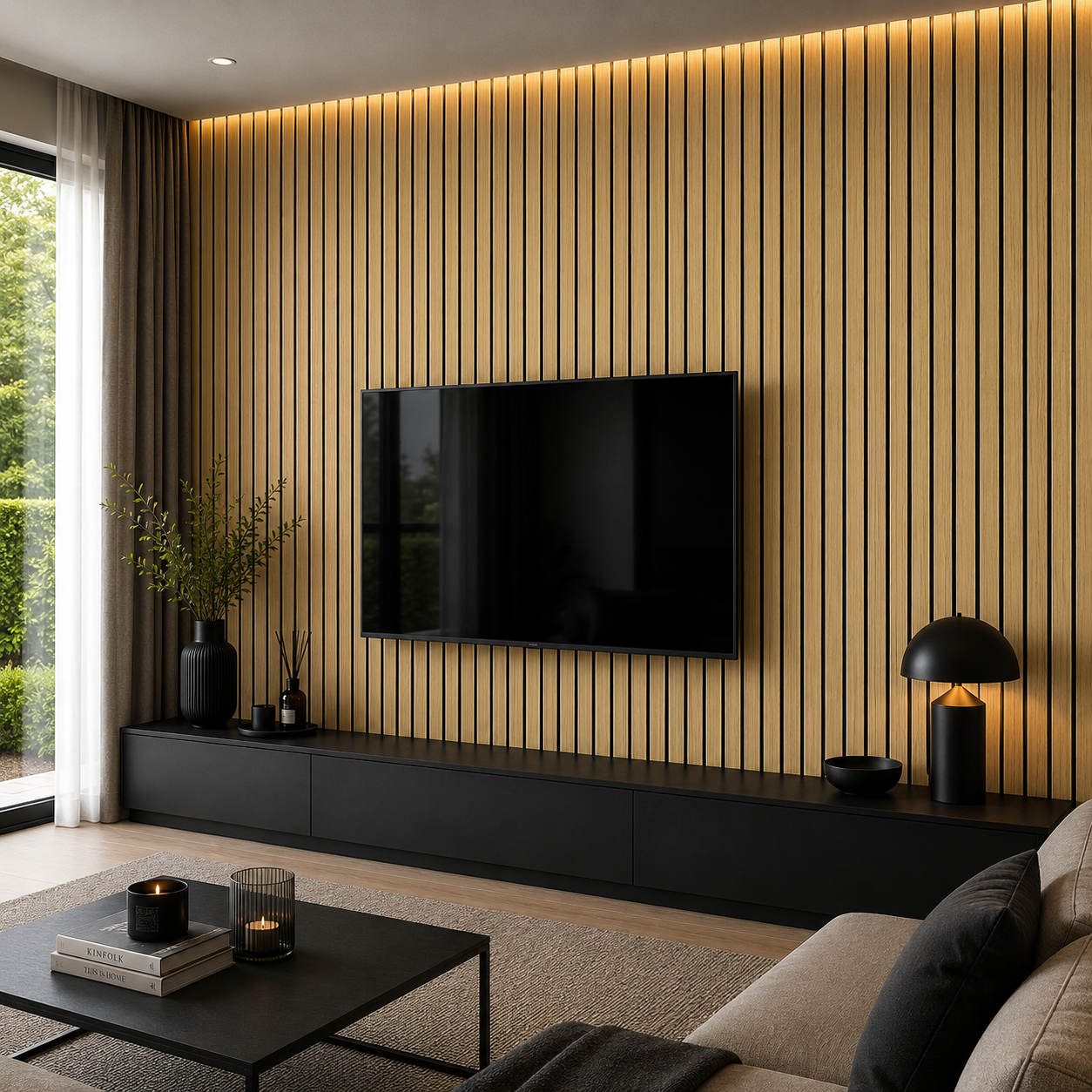 20cm x 280cm PVC Panel Golden Oak (Altinmese)
