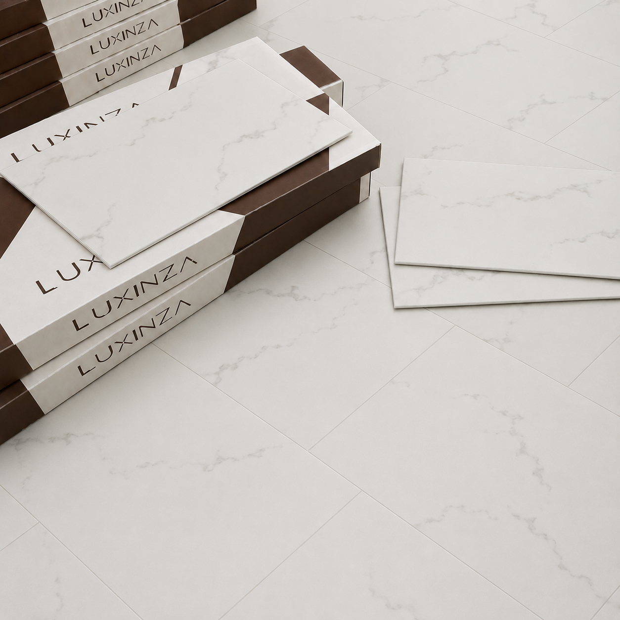 Carrara Marmor Stone SPC Flooring ST 805