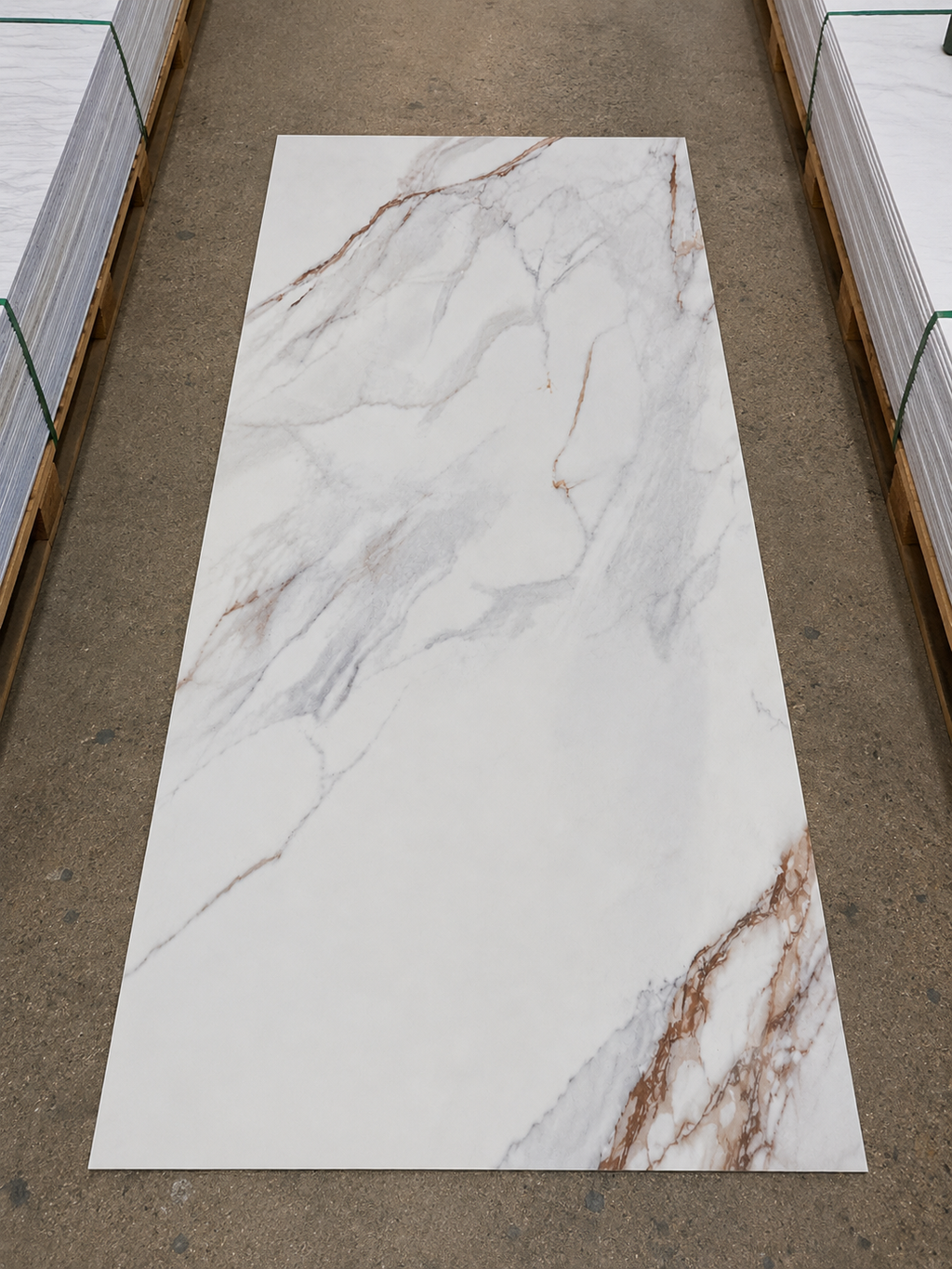 SPC Wall Panel White Grey Vein Marble (280cm x 97cm)