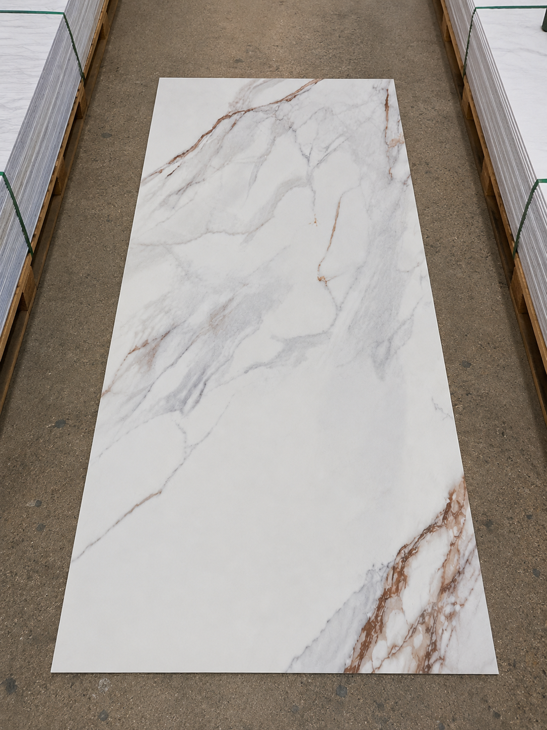 SPC Wall Panel White Grey Vein Marble (280cm x 97cm)
