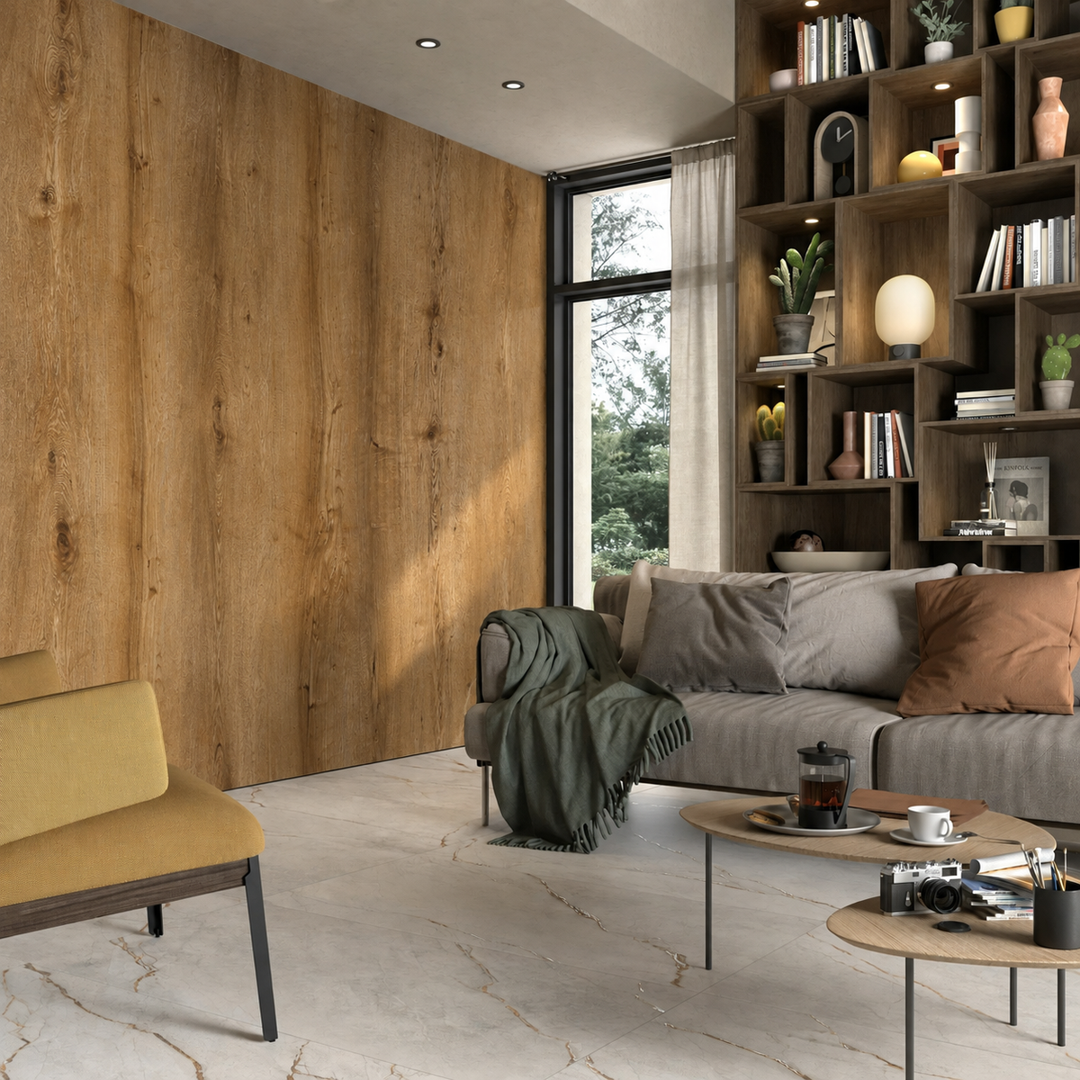 SPC Wall Panel Natural Oak (280cm x 97cm)