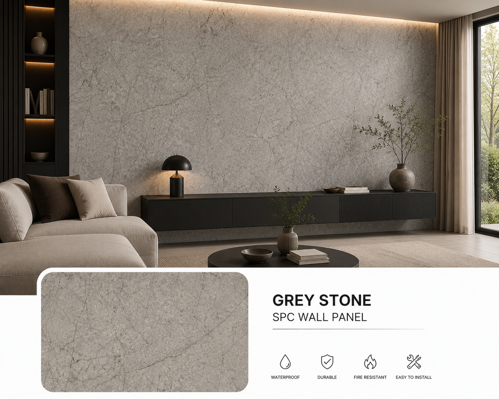 Grey Stone SPC Wall Panel