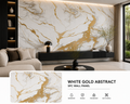 White Gold Abstract Marble SPC Wall Panel
