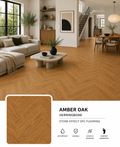 Amber Oak Herringbone SPC Flooring