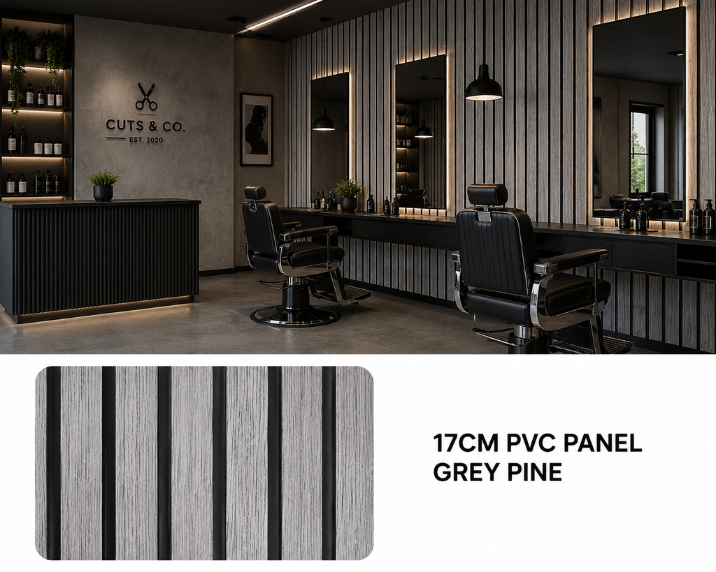 17cm PVC Panel Grey Pine (Gri Desenli)