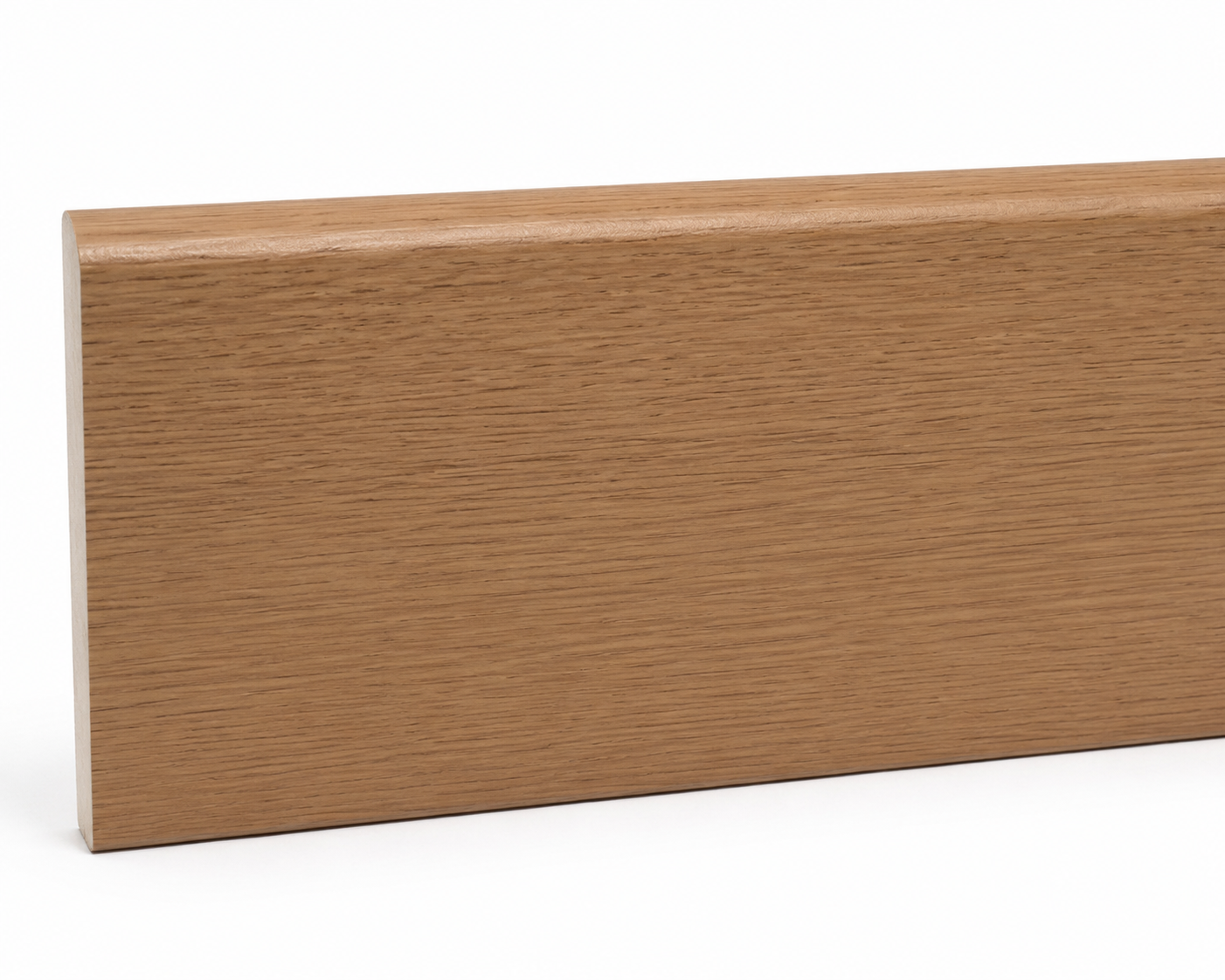 Luxinza 80mm PVC Foam Polymer Skirting Board – 503 Amber Oak