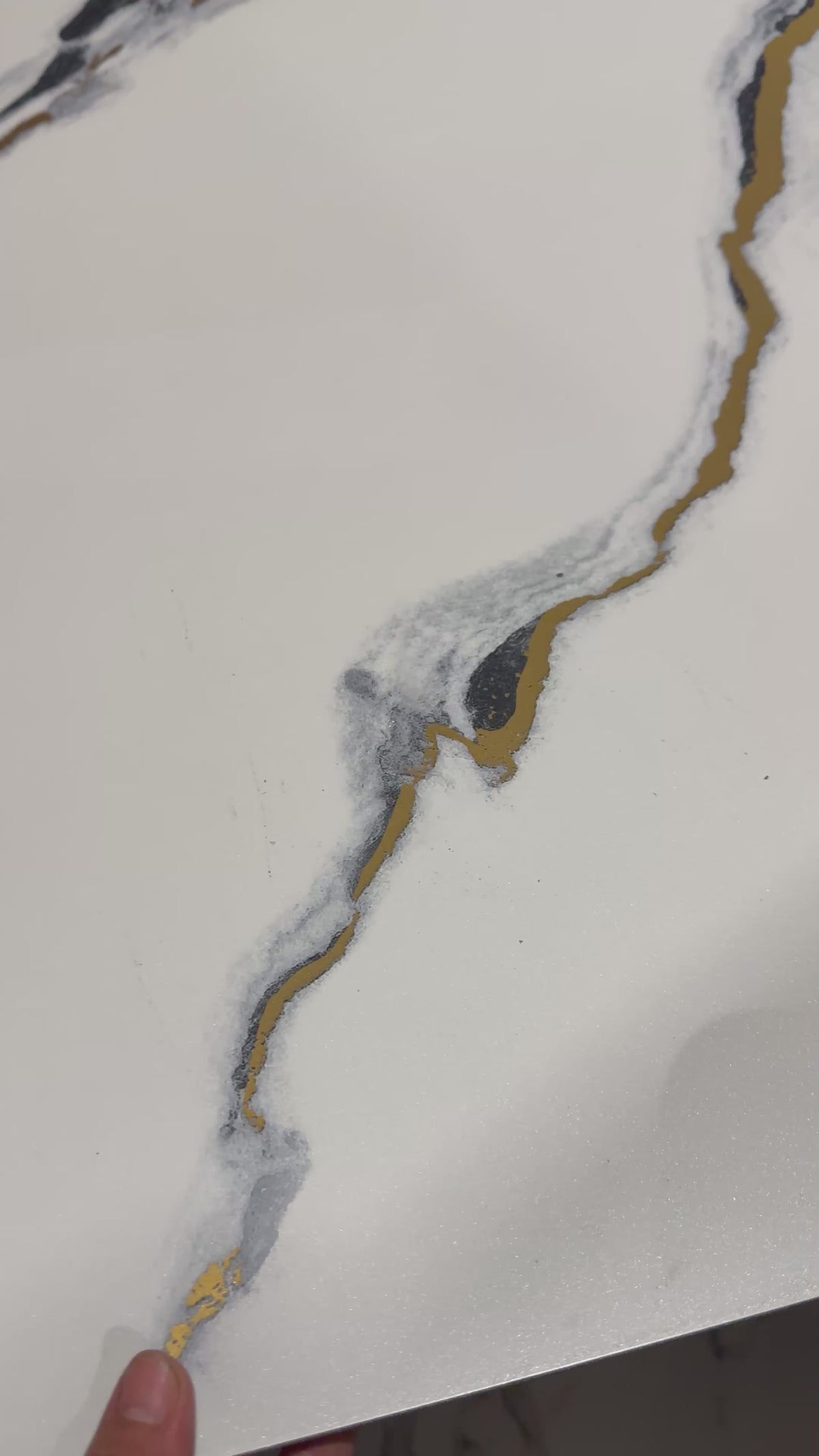 SPC Wall Panel White Gold Vein (280cm x 97cm)