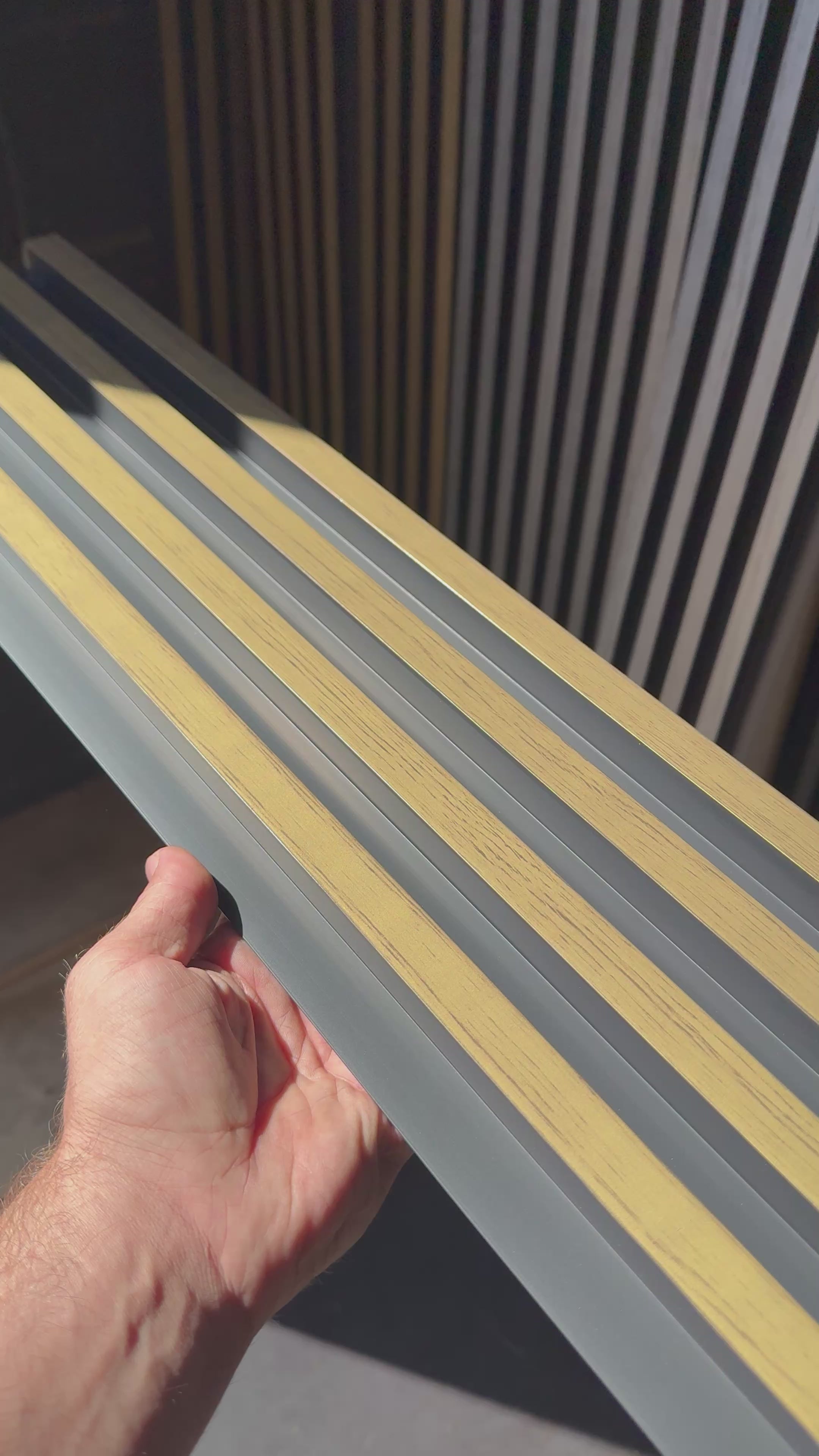 17cm x 280cm PVC Panel Golden Oak (Altinmese)