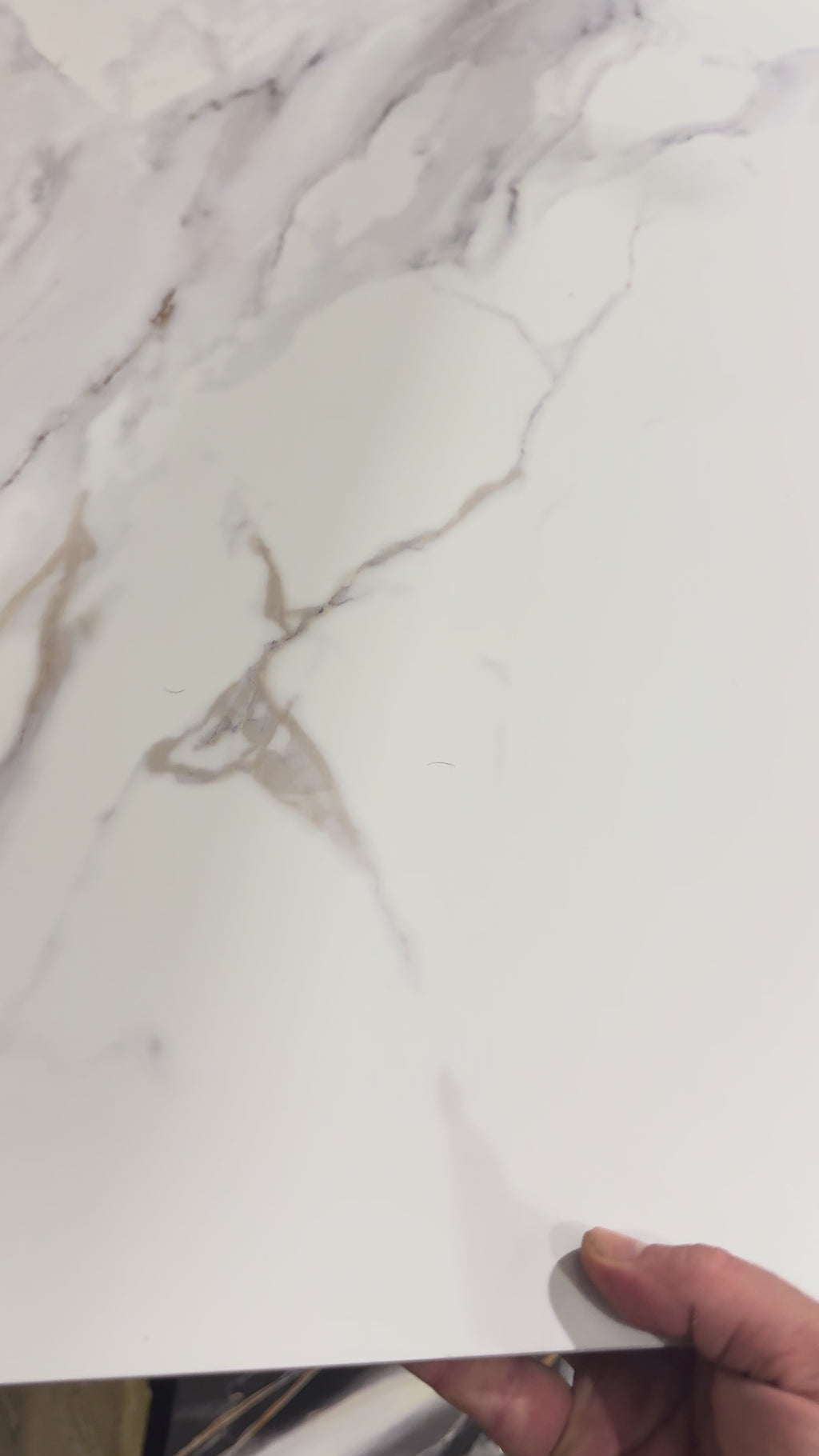 SPC Wall Panel White Grey Vein Marble (280cm x 97cm)